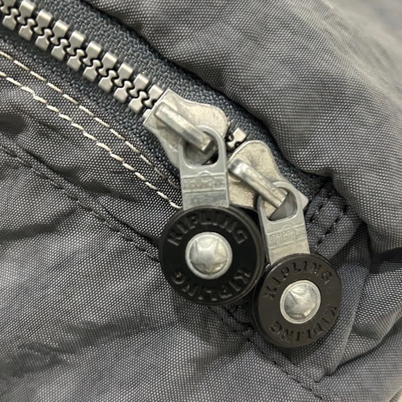 Kipling Original Ridge Large Ziptop Charcoal Gray Backpack BP2004 - Picture 9 of 16